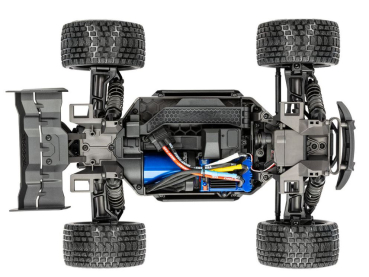 TRX108076-1-BLUE MINI-XRT 3S-Power 4x4 blau 1/16 Monster-Truck RTR